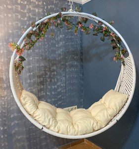 Balançoire en macramé faite à la main, lit balançoire, hamac d'intérieur, chaise balançoire d'intérieur, balançoire d'intérieur pour adulte, hamac d'extérieur, ensemble de balançoires - Product Image 2