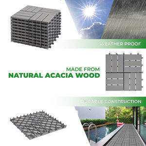Carrelage extérieur en bois d'acacia antidérapant à texture bois GWV-6012G, style moderne classique, 300x300mm, garantie 5 ans, nouvel article tendance - Product Image 6