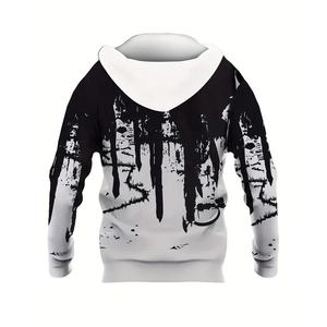 Ensemble de survêtement sportif tendance pour homme, ensemble décontracté à manches longues, sweat-shirt à capuche, printemps, automne, tenue décontractée quotidienne, survêtement unisexe - Product Image 3