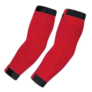 Manches de soudage en cuir de vachette de qualité supérieure, résistantes aux flammes et à l'abrasion, certifiées CE, niveau de protection ANSI 2 contre les coupures - Product Image 2