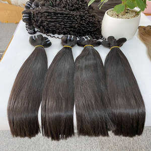 Extensions de cheveux humains Remy lisses de luxe, naturelles, douces et soyeuses pour femmes, pour la coiffure en salon et usage professionnel - Product Image 2