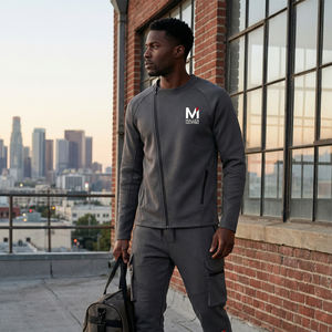 Ensemble de survêtement cargo pour homme, veste zippée et pantalon de jogging, vêtements de sport, USA Europe Maluza UrbanCargo ProX - Product Image 6