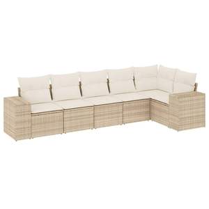 Set Divano da Giardino Beige Crema Bianco - Product Image 2