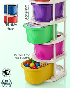 5-layer Injection Molded Plastic Corner <b>Drawer</b> Organizer <b>Storage</b> Cabinet Wheels PP Wardrobe Clothes Organizer Multifunction - Product Image 4