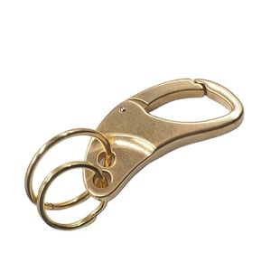 Llavero de latón de metal más vendido moderno Gancho de casillero con acabado brillante antiguo con impresión en 4 colores Los mejores llaveros - Product Image 1