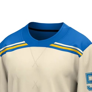 Uniforme de hockey sur glace personnalisé en polyester, en stock, taille adulte, tenue d'équipe, tissu en maille unisexe de haute qualité, pantalon de jersey à séchage rapide - Product Image 6