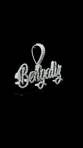 สร้อยคอจี้ชื่อตัวอักษร VVS Moissanite 925สเตอร์ลิงเงินสเตอร์ลิงแท้สำหรับผู้หญิง - Product Image 6