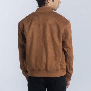 Chaqueta de Cuero de Gamuza para Hombre de Alta Calidad, Manga Larga, con Cierre, Estilo Moderno, Venta Directa de Fábrica, Chaqueta Trucker para Hombre - Product Image 5