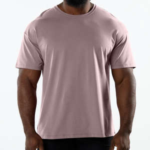 T-shirt Homme OMMIZ en Coton (95%) et Élasthanne (5%) Coupe Slim Ample, Ourlet Courbé, Col Rond, pour Musculation et Fitness – Vente en Gros - Product Image 5