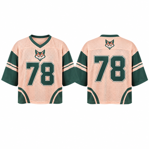 Team Boxy American Football Jersey ODM Easy Care Contrast Trim Soft Fabric <b>Club</b> Clothing Design Customization Embroidery Textile - Product Image 5