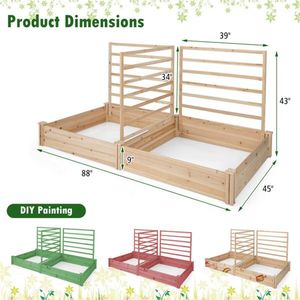 Outdoor Garden Bed Planting Box Durable Fencing Trellis & Gates - Product Image 4