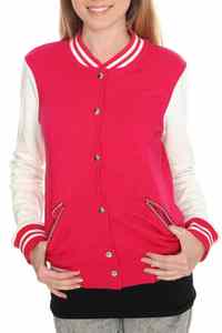 Chaquetas Varsity Cortas para Mujer, Chaquetas de Béisbol Elegantes con Parches, Tallas Grandes, Venta al Por Mayor - Product Image 4