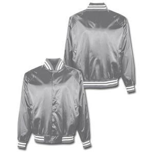 Veste <span class=keywords><strong>bomber</strong></span> universitaire en satin personnalisée pour homme, veste letterman avec logo brodé, fabricant en gros de vêtements pour les États-Unis, le Royaume-Uni et l'Europe - Product Image 1