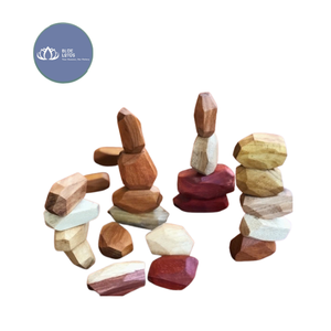 Jeu d'empilage de blocs en bois écologiques, très demandé, jouets éducatifs, entraînement de la motricité fine, vente en gros - Product Image 1