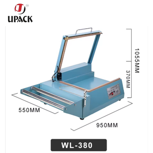Scelleuse manuelle en L FQL-380 en acier inoxydable, machine de scellage et de découpe à pression manuelle pour film rétractable POF - Product Image 5