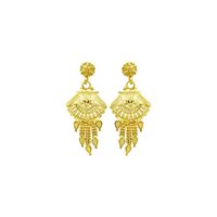En gros, Parure de bijoux en laiton plaqué or 14K 18K 24K micron, comprenant des colliers courts au design traditionnel, style Indo-Occidental