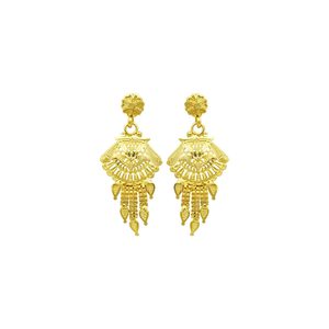 Wholesale Brass 14K 18K 24K Micron Gold Forming Short Necklaces Traditional Design Jewelry <b>Set</b> Indo-Western Fashion Jewelry <b>Set</b> - Product Image 6