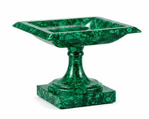 Port de fleurs de malachite Chef-d 'œuvre fait à la main Sélection de luxe ultime traditionnel Splendeur verte Orné de la beauté de la nature - Product Image 1