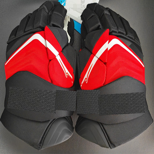 Gants de hockey sur glace, doigts entiers, bleu marine, polyester, fermeture auto-agrippante, unisexe, toutes saisons, évacuation de l'humidité, respirants - Product Image 3
