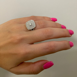 Anillo de compromiso con diamante cultivado en laboratorio de corte redondo de 0.30 quilates para mujer, oro de 14K, joyería nupcial de lujo, regalo. - Product Image 3