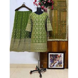 Top y parte inferior de fiesta hermosa para mujer con conjunto Dupatta - Product Image 1