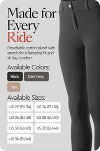 Pantalones de Montar para Hombre, Estilo 2026, con Asiento Completo, Mezcla de Spandex de Alta Calidad, Tejido Transpirable y Resistente, para Equitación - Product Image 4