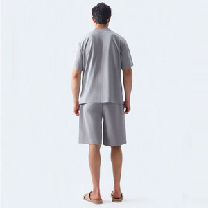 Camiseta de Moda para Hombre, Corte Regular, Color Sólido, 220 g/m², Algodón Transpirable de Secado Rápido, Manga Corta, para Actividades al Aire Libre, Primavera-Verano - Product Image 4