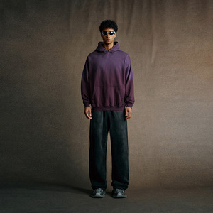 Felpa con Cappuccio Vintage in Cotone 100% 480g, Stile Streetwear Retrò, Oversize, Effetto Invecchiato, Personalizzabile, Vendita all'Ingrosso - Product Image 2