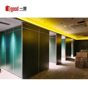 Cloison mobile pour jardin sur toit, panneaux acoustiques en MDF robuste de 85 mm, finition placage, vue extérieure, hôtel - Product Image 4