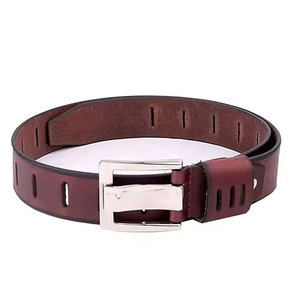 Ceinture en cuir pour hommes, matériau durable avec ajustement réglable, parfaite pour les tenues professionnelles, les tenues décontractées et une utilisation quotidienne durable. - Product Image 5