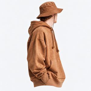 Wholesale <b>Oversized</b> Blank High Quality Top Custom Logo <b>Fleece</b>-lined <b>Hoodies</b> for <b>Men</b> - Product Image 3