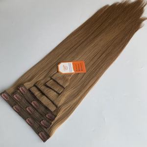 100% Pure Virgin Raw Human Hair Cuticule Aligné Extensions de Cheveux Vietnamiens Clip-In Tape Ins Bundle Format Non Transformé - Product Image 4