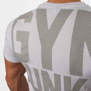 เสื้อยืดไซส์ใหญ่ขายส่งคุณภาพสูง เสื้อยืดออกกำลังกายผู้ชาย เสื้อผ้ากีฬาผู้ชาย เสื้อยืดวิ่งผ้าฝ้ายผสมสแปนเด็กซ์สั่งทำได้ - Product Image 4
