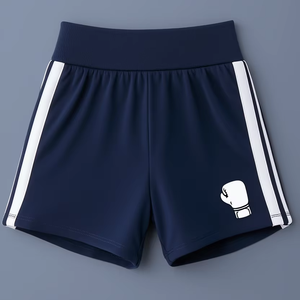 Shorts de boxe prêts pour l'entraînement, en tissu polyester, design personnalisé par sublimation, logo brodé, respirant, taille personnalisée - Product Image 1
