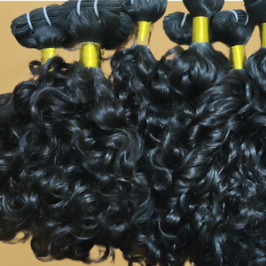 Extensions de cheveux humains vierges bruts du sud de l'Inde, qualité 9A, double trame, noir naturel, vente en gros, fabricant - Product Image 2