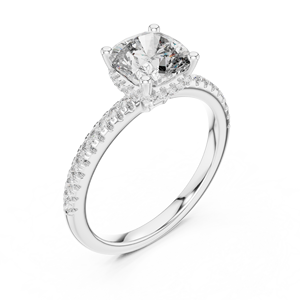 Lindo y moderno anillo de cumpleaños de oro de 14 quilates para mujer anillo de diamante de niña polinosa - Product Image 6