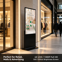 Kiosque numérique commercial Android/Windows en option avec écran tactile 43 pouces pour centre commercial, affichage numérique et signalétique