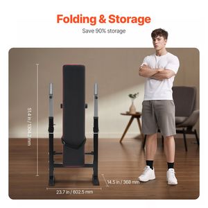 Panca per Allenamento di Forza Regolabile da 400 libbre per Palestra Domestica, Panca Piana per Allenamento Completo del Corpo con Funzionalità per Esercizi da Seduti - Product Image 3
