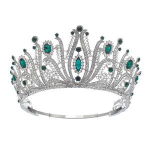 Diadème de Mariée Baroque en Cristal, Couronne de Princesse en Alliage, Accessoire de Coiffure Nuptiale, Strass, Couronnes Décoratives en Métal - Product Image 3