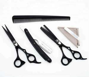 Kit de Tijeras de Peluquería Profesionales de 6.5 Pulgadas para Adelgazar el Cabello, con Hojas de Acero Inoxidable, para Diestros, con Cuchilla Afilada y Segura - Product Image 2