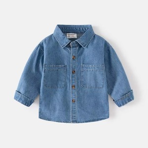 Trendy Boy Kids Denim Jacket Smart Fit Casual Street Style Fashion Wear Knitwear bulk manufacturer High-volume garment factory - Product Image 1