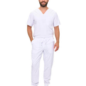 Nursing Work Wear <b>Scrubs</b> Uniform Comfortable Fabric Daily Use Clinic Staff Clothing Lightweight Breathable Fit - Product Image 2