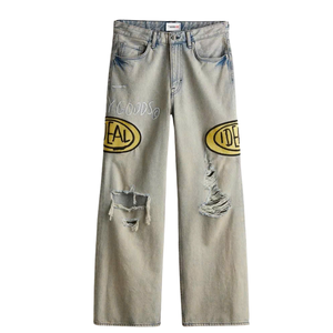 Vente en gros d'usine de jupes denim naturelles vintage pour femmes coupe classique confortable commande en gros de coton quantité minimale de commande bas OEM - Product Image 1