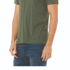 เสื้อยืดคอตตอน 100% ทรงปกติ สีพื้น สำหรับผู้ชาย/ผู้หญิง สั่งทำได้ พิมพ์ลายได้ ไม่ยับง่าย สวมใส่สบาย - Product Image 2