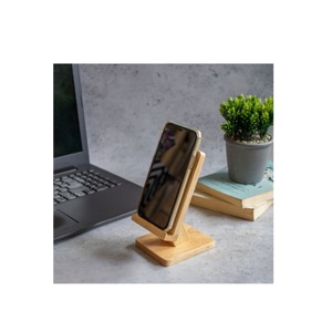 Support de téléphone portable en bois, accessoire très vendu pour la maison, le bureau, l'école, les fêtes, support unique en bois pour téléphone portable. - Product Image 4