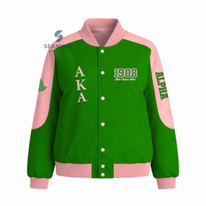 Veste de course en sergé de coton Alpha Kapa Alpha Sorority pour femme, style universitaire, sport automobile, baseball, moto haute performance - Product Image 1