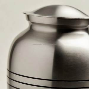 Best Selling Engraved Pewter Metal Urn for Human Ashes Durable and Beautiful <b>Memorial</b> <b>Keepsake</b> Urn from Indian Supplier - Product Image 3