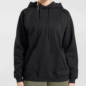 Sudadera con capucha de punto sólido de manga larga con hombros caídos y lavado ácido para mujer, servicio OEM, estilo streetwear - Product Image 1