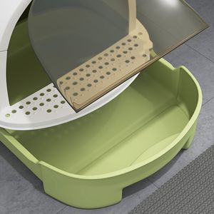Lettiera per Gatti Quadrata di Lusso con Recinto - Product Image 2