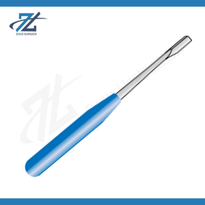 Elevador periostal recto manual de acero inoxidable con mango de acetal azul Suregrip de 195 mm de largo, instrumento quirúrgico fabricado en Pakistán - Product Image 2